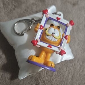 Garfield Key Holder with Purple and Yellow Accents